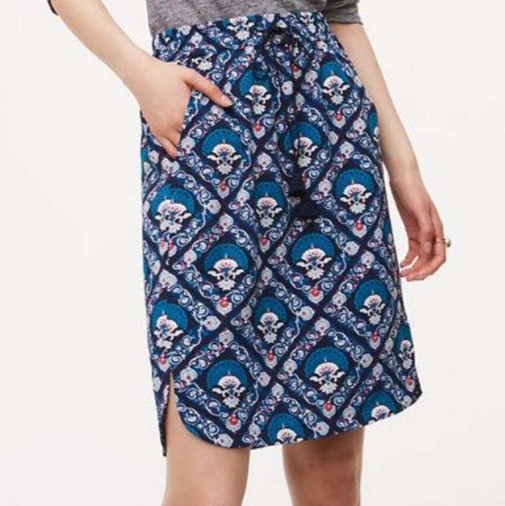 Loft Tapestry Drawstring Skirt